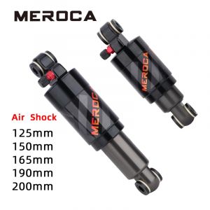 MEROCA VTT amortisseur d'air 125mm/150mm/165mm/190mm/200mm Scooter alliage vtt pliant vélo arrière