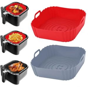 1PC réutilisable Airfryer Pan Liner accessoires Silicone Air friteuses four plateau de cuisson Pizza