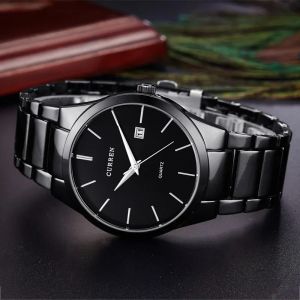 Curren 8106 Quartz Tag hommes horloge décontracté plein acier luxe homme montre-bracelet hommes