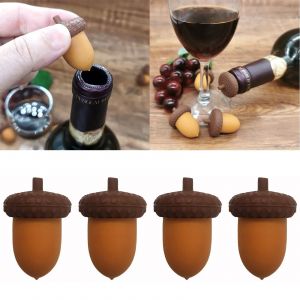 Vaisselle en liège pour vin, accessoires de Bar en Silicone pour la maison, pomme de pin, Kegland,