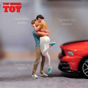 Miniatures peintes 1/64 1/43 1/87, poupées de scène pour Couples doux et féminins, modèle non peint
