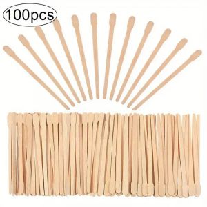 Bâtons de cire en bois professionnels pour Spa et usage domestique, 100 pièces/200 pièces, pour