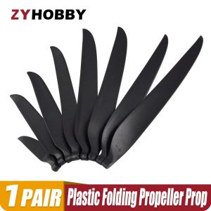 1 paire d'h&eacute;lices pliantes en plastique pour avion Rc, 6 &agrave; 18.5 pouces, pour mod&egrave;le Spinner RC