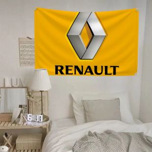 Drapeaux Renaults à Double pénétration pour chambres à coucher, drapeau personnalisé pour accrocher