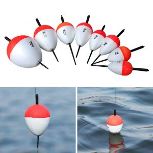 5 pièces/ensemble flotteur de pêche amélioré EVA rouge et blanc Bobber pêche en mer flotteur Bobber