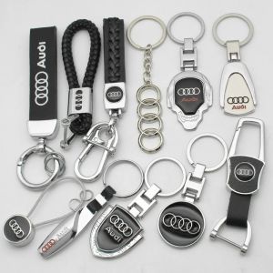 Porte-clés avec Logo de style de voiture en alliage métallique 3D, pour Audi Q3 Q5 A1 S1 A3 A4 S4 A5