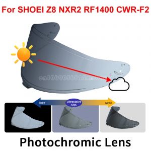 Visière photochromique pour SHOEI RF1400 RF-1400 NXR2 CWR-F2 Z8 CWR-F2R X15 X-15 X-Fifteen X-SPR