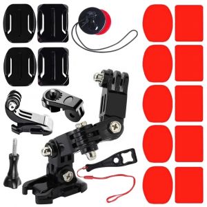 Kit de montage de casque de moto pour caméra d'action Insta360 X4 X3 Gopro 12 11 10 9 Dji Osmo,