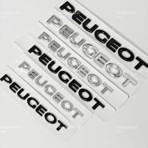 Autocollant lettres de voiture ABS, embl&egrave;me de coffre arri&egrave;re, accessoires pour Peugeot 206 208 307