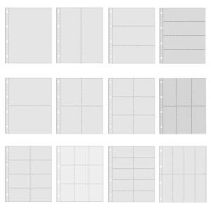 PLRBOK-Recharge d'album photo transparent, protecteur de fichier Liberty, 4 trous, classeur &agrave; 4