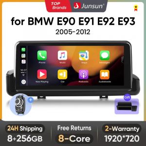 Junsun autoradio sans fil CarPlay Andorid 13 pour BMW E90 E91 E92 E93 2005-2012 multimédia GPS 4G