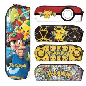 Trousse &agrave; crayons Pokemon Pikachu, trousse &agrave; crayons de dessin anim&eacute; Pikachu, sac &agrave; stylos en