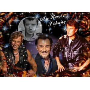 5D bricolage Johnny Hallyday diamant peinture point de croix Kit célèbre chanteur peinture photo de