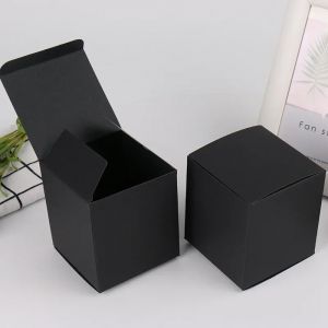 Boîtes cadeaux d'emballage en papier Kraft, boîte en carton pour fête de mariage, bouteille de savon