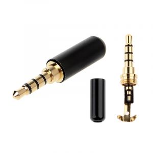 Connecteur Audio 3.5mm, 4 pôles, prise casque mâle, câble de réparation d'écouteurs, fil à souder,