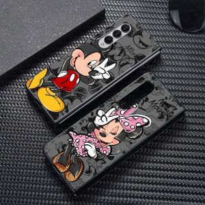 Coque Disney Mickey Minnie Mouse pour Samsung Galaxy Z Fold6 ZFold4 Z Fold3 Z Fold5 5G Z Fold4 5G
