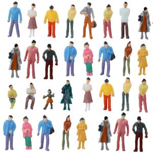 HO N échelle modèle Figure Miniature personnes Train passagers de rue pour construire paysage chemin