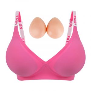LERVANLA Silicone faux poitrine sous-vêtements petite poitrine affichage grand coussin de poitrine