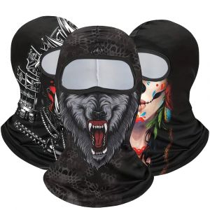 Masque facial de Moto en plein air, cagoule de protection solaire fraîche en Lycra, casquette de