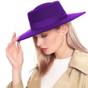 Sombrero &ndash; chapeau Fedora sur&eacute;lev&eacute; pour hommes, chapeau Fedora europ&eacute;en et am&eacute;ricain, chapeau de