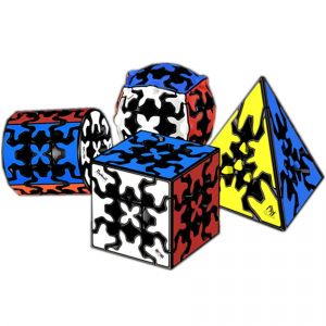Nouveau Qiyi Gear Cube 3x3x3 Gear Cube 3x3 pyramide cylindre sphère vitesse Cubes jouet éducatif