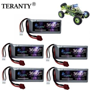 Batterie Lipo de voiture RC haute puissance 7.4V 3600mAh Max 60C pour Wltoys 12428 12423 pièce de