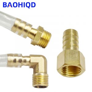 Raccord de tuyau en laiton 6 8 10 12 16mm queue de barbe 1/8 "1/4" 3/8 "1/2" filetage m&acirc;le/femelle