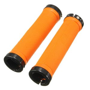 Poign&eacute;es de guidon de v&eacute;lo orange, 1 paire, pour VTT BMX