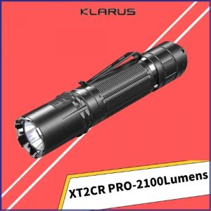 Klarus XT2CR PRO lampe de poche tactique 2100Lumens USB rechargeable utilisation quotidienne lumi&egrave;re