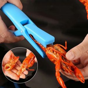 Outil d'épluchage de crevettes, éplucheur de queue d'écrevisse domestique avec poignée