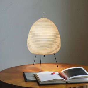 Design japonais Akari Noguchi Yong lampe de Table papier de riz lampe sur pied chambre décor à la
