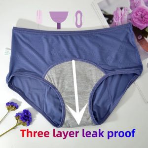 Culotte menstruelle imperm&eacute;able taille haute pour femme, sous-v&ecirc;tement menstruel, culotte