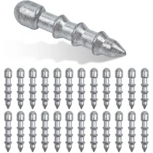 Lot de 40 pi&egrave;ces de poids en forme d'ongles pour la p&ecirc;che au bar, leurres &agrave; vers souples