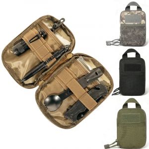 Sac de chasse en Nylon 600D, sac banane d'ext&eacute;rieur Molle, pochette pour t&eacute;l&eacute;phone, sac de ceinture,