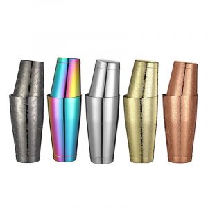 Shaker &agrave; cocktails de bar Boston Shaker : ensemble de 2 pi&egrave;ces : Shaker &agrave; cocktail professionnel