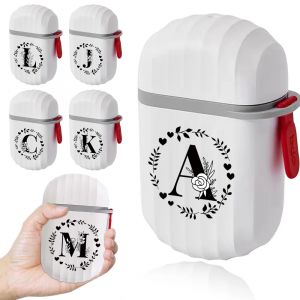 Bo&icirc;te de Regina portable avec couvercle, &eacute;tui avec motif de lettres, guirxi&eacute;t&eacute;, essence, maison,