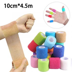 1 rouleau de bandage &eacute;lastique auto-adh&eacute;sif color&eacute;, pour poignet, coude, genou, cheville, bande
