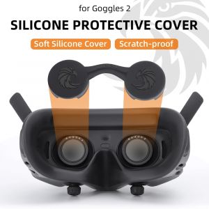 Couvercle de protection d'objectif pour lunettes DJI 3/2, capuchon de protection d'objectif en