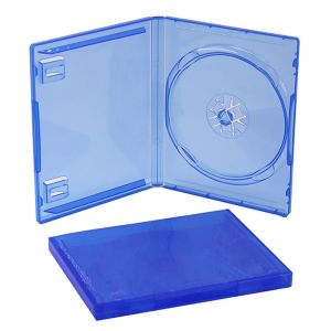 Étuis de jeu de remplacement bleus, boîte OEM pour PS5 PS4 Pro Slim, support de stockage de disques