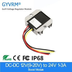 GYVRM 12V à 24V 1A 2A 3A convertisseur cc élévateur 12 volts à 24 volts 72W régulateur de tension