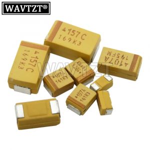 10 pièces condensateur au tantale A B C D Type 100UF 150UF 220UF 330UF 470UF 680UF 6V 6.3V 10V 16V