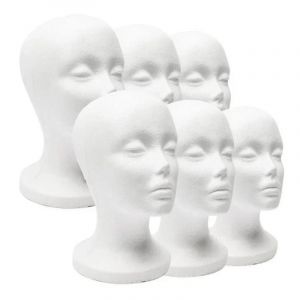 1 pièces femme polystyrène mousse Mannequin Mannequin tête modèle chapeau lunettes perruque
