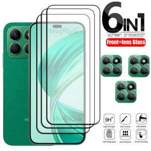 Verre de couverture complète 6 en 1 pour Huawei Honor X8b verre Honor X8b verre trempé colle