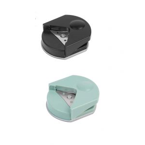 Poin&ccedil;on rond d'angle &agrave; rayon de 4mm, coupe-trou de papier pour papier Photo, noir