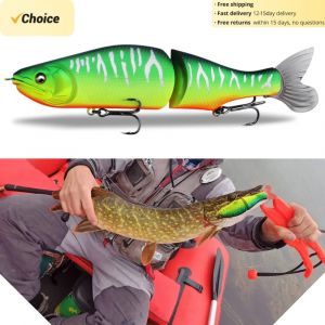 TSUYOKI Glide appât leurres 185mm 64g articulé Swimbait ABS corps avec queue souple SwimBaits