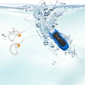 Lecteur MP3 à Clip étanche IPX8, Radio FM, son stéréo 4G/8G, natation, plongée, surf, cyclisme,