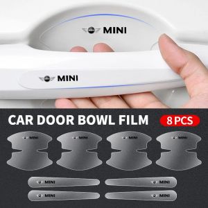 Autocollant anti-rayures pour poignée de porte de voiture, autocollants de protection pour Mini One