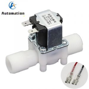 &Eacute;lectrovanne en plastique 1/2 ", 12V 24V 220V, vanne d'eau d'entr&eacute;e NO/NC/vanne d'eau de vidange