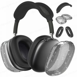 Housse de protection transparente 3D pour écouteurs AirPod Max, étui Anti-chute et Anti-poussière