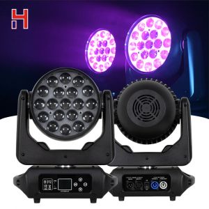 Spot Lumineux LED Rotatif DMX à Tête Mobile, Faisceau Coloré RGBW, 19x15W, Lyre, Zoom, Lavage, pour